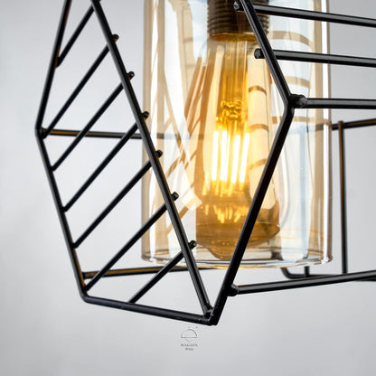 Nagafa Shop, Modern Boxes Black Pendant Light,From Nagafa Shop,
