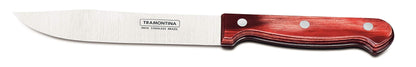 Kitchen Knife with Polywood Handle, 6-Inch Stainless Steel Blade, Durable Ergonomic Grip, Premium Red Finish, Ideal for Precise Cutting and Chopping