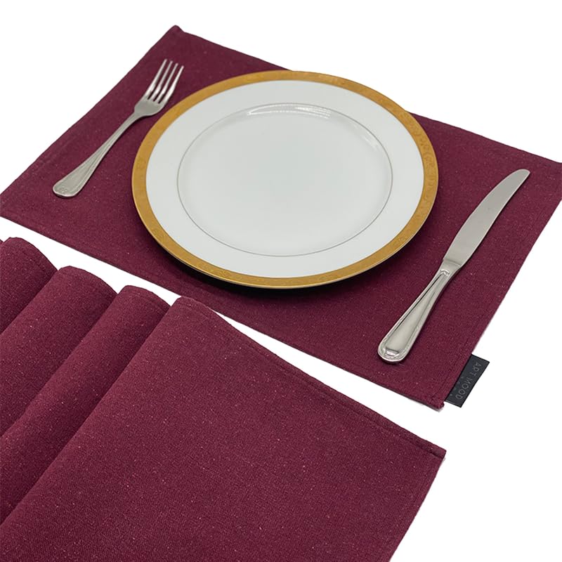 Cotton Placemats Set 6 Pieces of Placemats and Runner