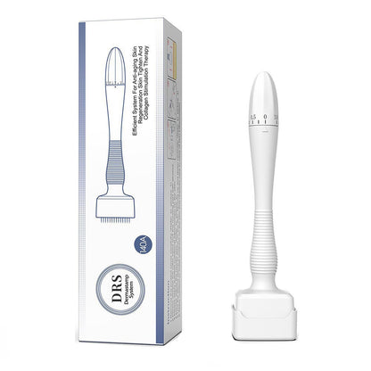 SCIENISH Adjustable Microneedling Derma Stamp Alternative Reusable Microneedle pen with Needle Cover Skin Care Tools for Face Body, Hair Beard Growt (Derma stamp)