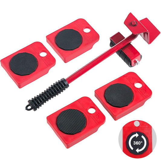 Dprofy Furniture Lifter Mover Tool Set Heavy Duty Furniture Lifter with 4 Sliders for Easy and Safe Moving, 360 Degree Rotatable Pads for Sofas, and Refrigerators