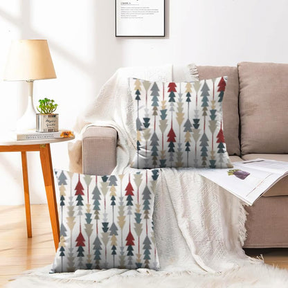 INTEX HOME Sofia Elegance 3-Piece Set – Linen Velvet Table Runner 45x135 cm - 2 Cushion Covers 40X40 cm – Elegant Home Décor for Dining Table & Living Room – Grey