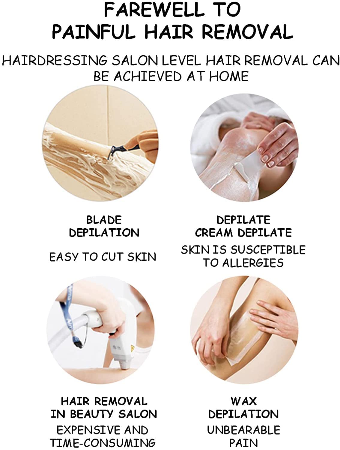 2022 New Bleame Crystal Hair Eraser,Magic Crystal Hair Removal,Exfoliation Painless Hair Removal Tool for Men & Women,Soft Smooth Silky Skin, Full Body Hair Removal