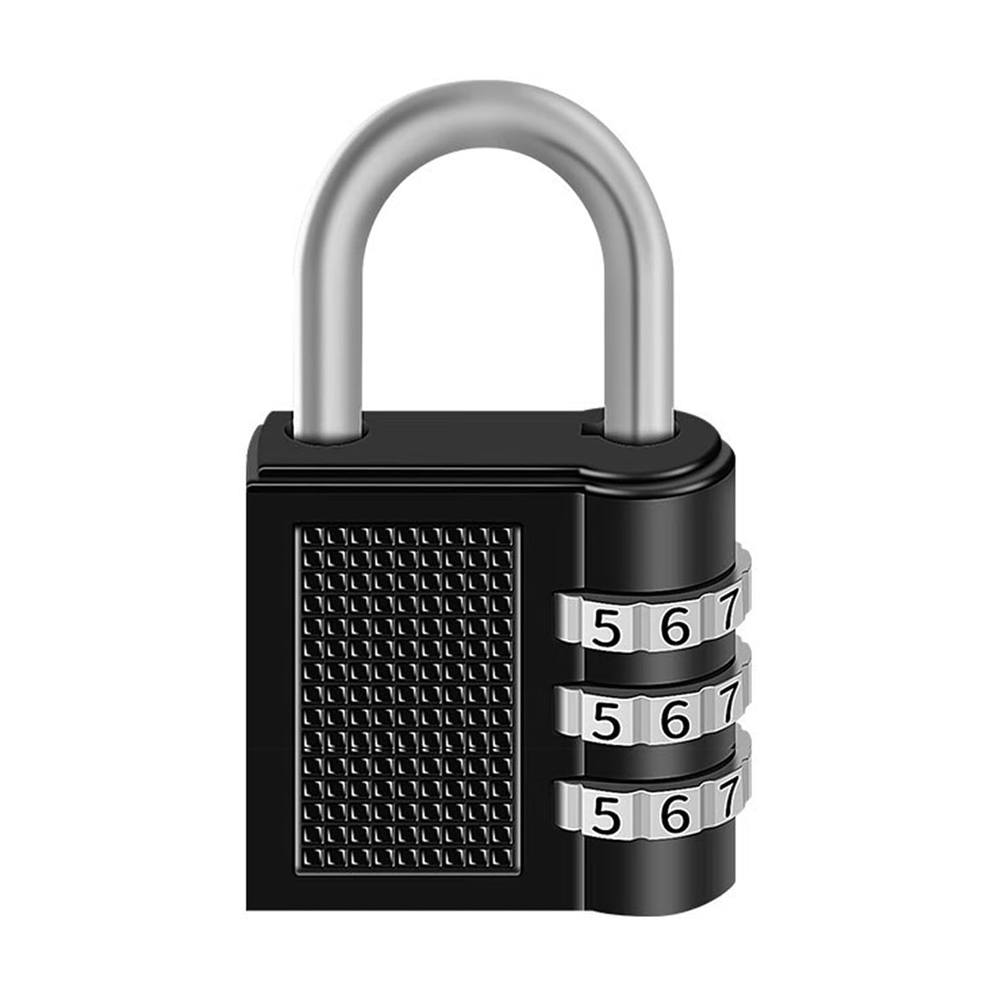 3-Digit Combination Padlock, Waterproof Combination Lock, Waterproof Metal and Plated Steel Combination Clasp