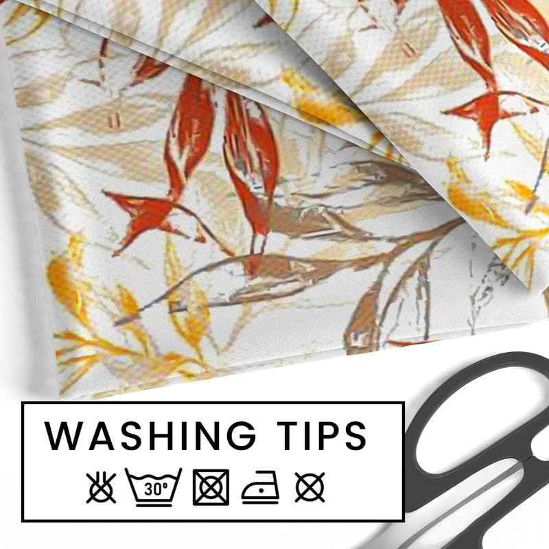 INtex Home Tablecloth, Linen Velvet Fabric, Soft Comfortable Material for Living Rooms Kitchens Bedrooms and Special Occasions, Elegant Table Cover - 130 x 200 cm - 1 Pc - Café x Warm Orange