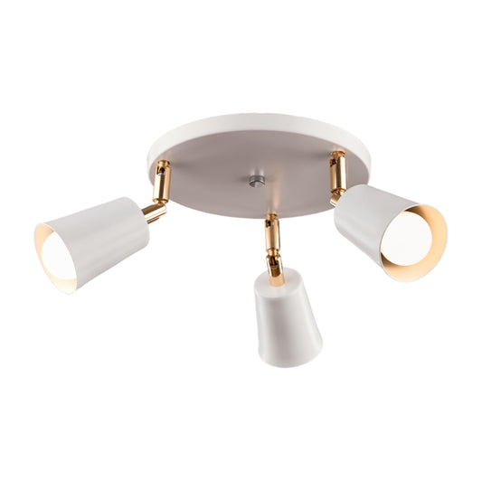 نجفه شوب تراك لايت أبيض التصميم العصري والتوزيع المتوازن للإضاءة يتميز بزاوية واسعة تضمن انتشار الضوء بشكل متساوٍ في جميع الاتجاهات مما يجعله مثاليًا للاستخدام في المنازل،المكاتب،المتاجرSL-GW1-C