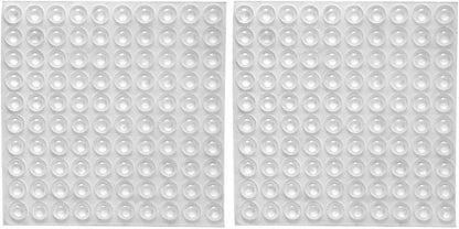 200 Pieces Rubber Feet Pads, Adhesive Buffer Door Bumpers Self Stick Noise 9 x 3mm Diameter (Clear)