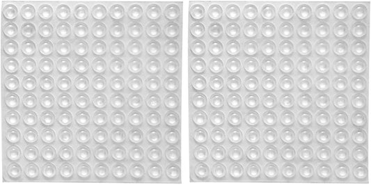 200 Pieces Rubber Feet Pads, Adhesive Buffer Door Bumpers Self Stick Noise 9 x 3mm Diameter (Clear)