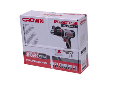 Crown ct21076hmx cordless drill-screwdriver 13mm-60n,2a(20v)