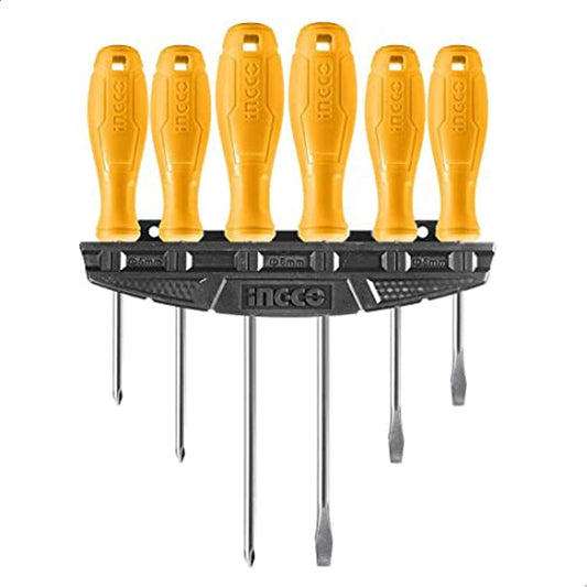 Ingco HKSD0658 Magnetic Screwdriver Set - 6 Pieces