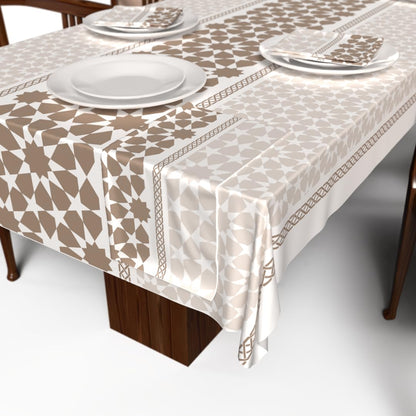 Ramadan's Unique Tablecloth & Napkins Set Satin