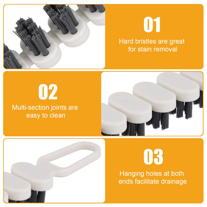 2pcs Foldable Crevice Cleaning Brush, Multifunctional Flexible Tool for Cleaning Spaces and Corners for Hard Bristle Brush for Kitchen Bathroom Sink