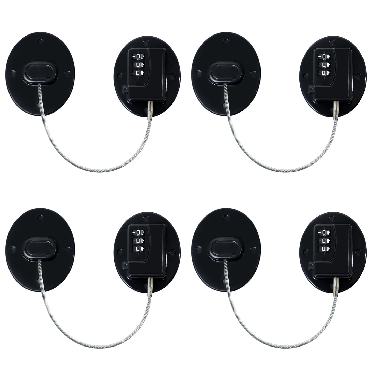 AOSITE Mini Fridge Locks for Kids No Drill Refrigerator Locks for Adults Cupboard Lock Child Safety Locks for Cabinets Drawer Locks Freezer Lock Baby Proofing