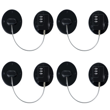 AOSITE Mini Fridge Locks for Kids No Drill Refrigerator Locks for Adults Cupboard Lock Child Safety Locks for Cabinets Drawer Locks Freezer Lock Baby Proofing