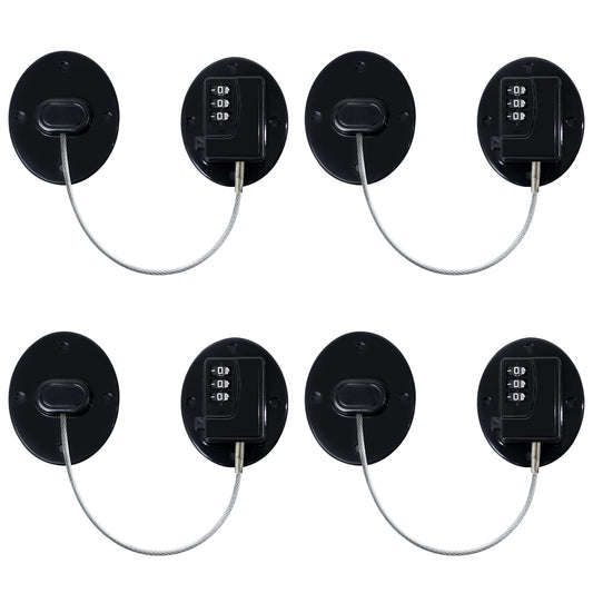 AOSITE Mini Fridge Locks for Kids No Drill Refrigerator Locks for Adults Cupboard Lock Child Safety Locks for Cabinets Drawer Locks Freezer Lock Baby Proofing