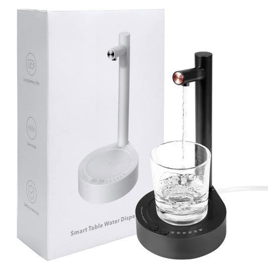 Water Dispenser Countertop, Smart Table Water Dispenser Water Pump Electric for 1 2 3 4 5-Gallon Bottle, Portable Electric Pump, Cold Water Dispenser, Bottles