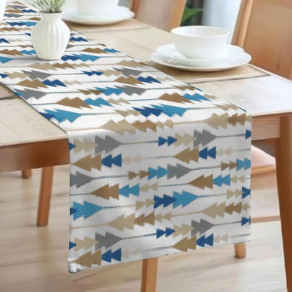 INTEX HOME Sofia Elegance Table Runner – Luxurious Linen Velvet – Design for Dining Room, Coffee Table & Decor – Ideal for Events & Ramadan – 45 x 135 cm – 1 Pc - Multicolour