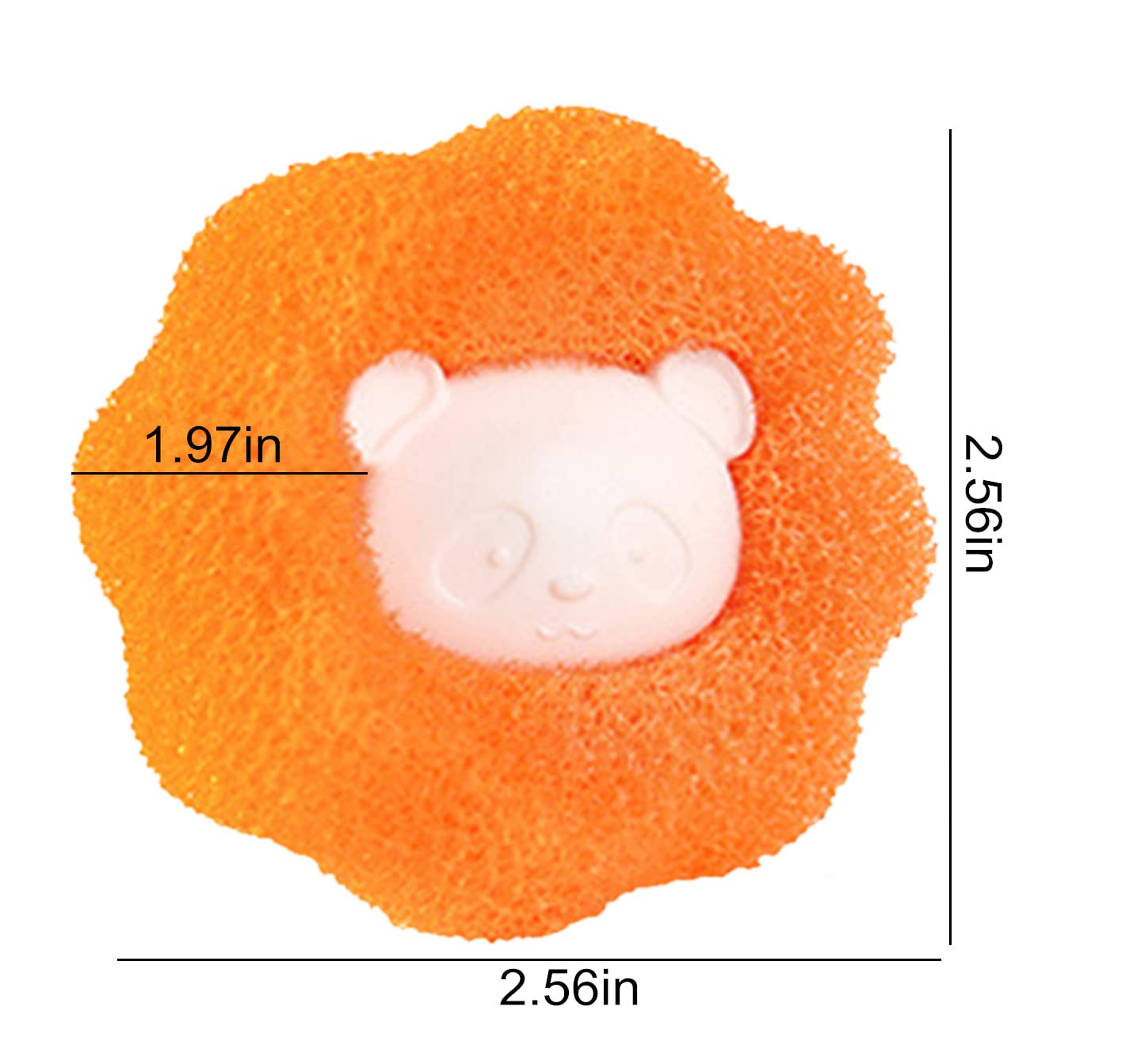 Mnixy 3PCS Hair Removal Cleaning Ball, Clothes Anti-winding Adsorption Hair Removal Cleaning Ball, Reusable Hair Remover Washing Machine Hair Laundry Ball, Dryer Ball for Clothing