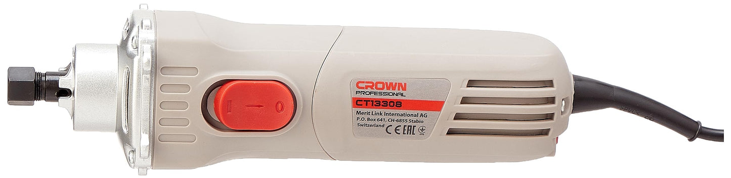 CROWN Die Grinder Short CT13308 6mm 600w 12000-27000rpm