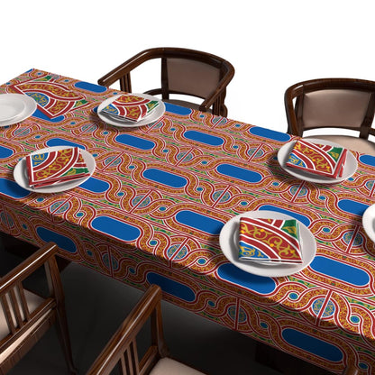 Ramadan's Unique Tablecloth & Napkins Set Satin