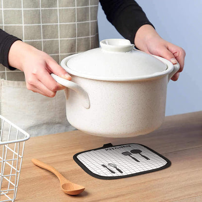 BaByLeisure Heat Resistant Cooking Gloves Oven Mitts Soft Cotton Lining Kitchen Glove Non-Slip Oven Glove and Pot Holder Set Thickened Oven Gloves for Cooking, Baking, Grilling