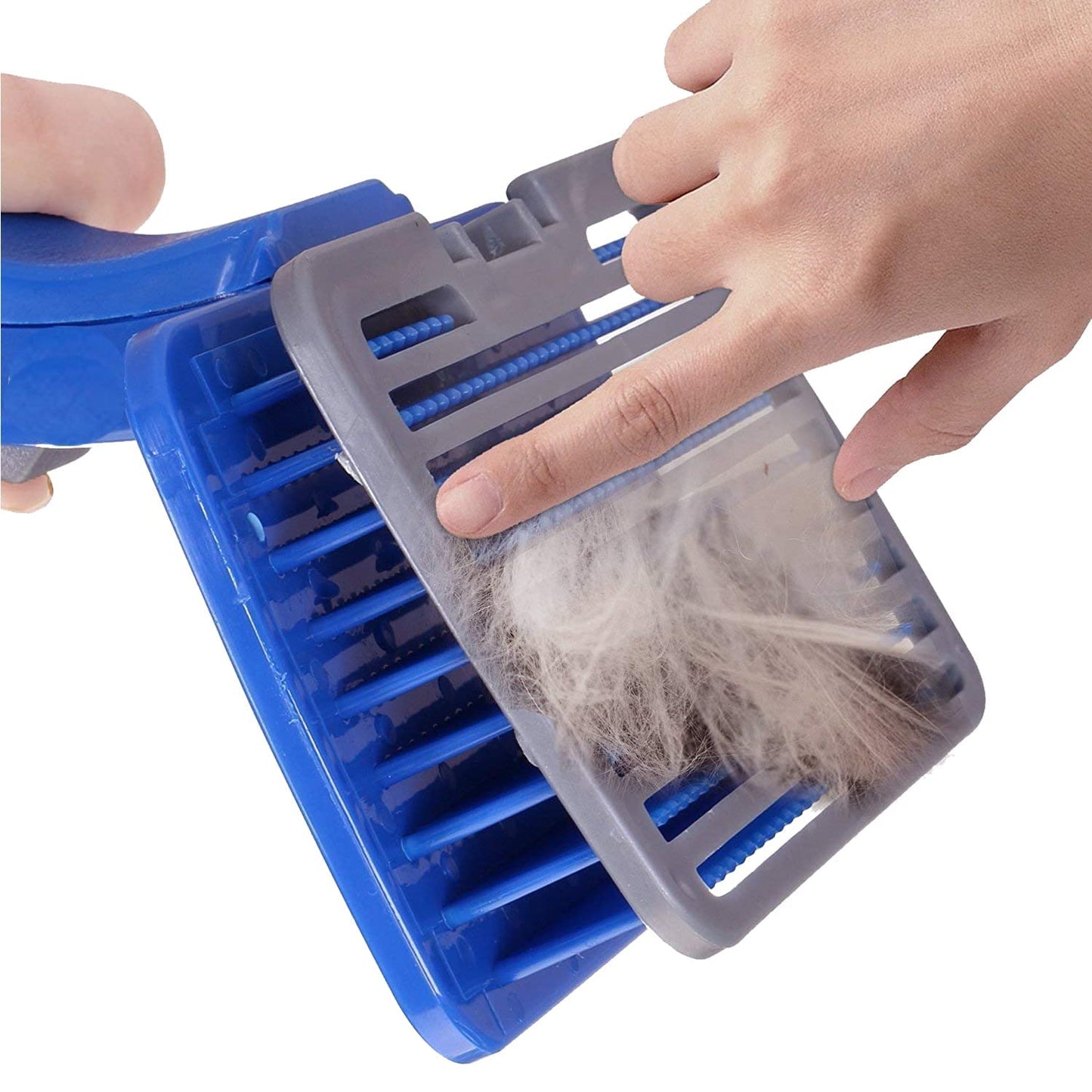 Emily pets grooming slicker brush for dogs & cats (blue, medium)