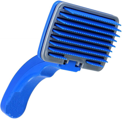 Emily pets grooming slicker brush for dogs & cats (blue, medium)