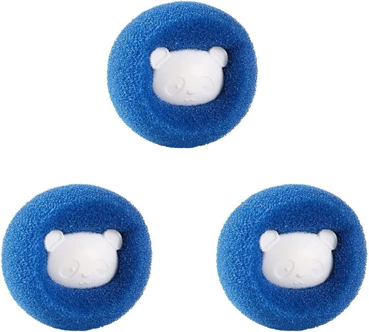 Foam Anti Winding Adsorption Clothes Lint Remover Ball With Cute Shaped Practical For Laundry Washing Machine - Blue (3)