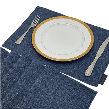 Linen Placemats Set 6 Pieces of Placemats and Runner