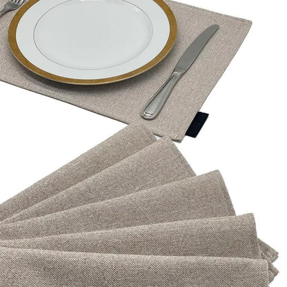 Linen Placemats Set 6 Pieces of Placemats and Runner