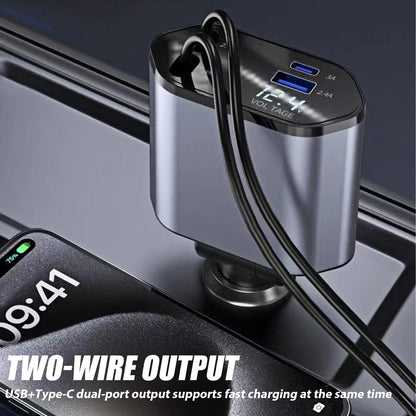 Retractable Car Charger, 120 W Retractable Cigarette Lighter, Car Charger Cigarette Lighter, Car Plug