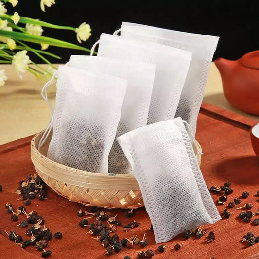 Reusable Empty Tea Bags (100 Pieces, 12 x 10cm)