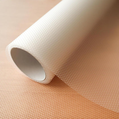 Senego by Trendy Home Anti-Slip Mat for Kitchen (45 cm x 5 m), Food Grade & Washable, Mat for Fridge, Shelves, Cupboards, EVA Shelf Liner Sheet for Drawers & Wardrobe (Diamond Texture, White)