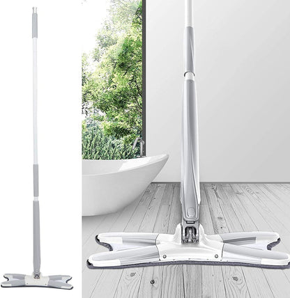 360° Rotating Flat Mop – Self-Wringing Microfiber Cleaning Mop with Reusable Pads for Home, Kitchen, Hardwood, Laminate, and Tile Floors