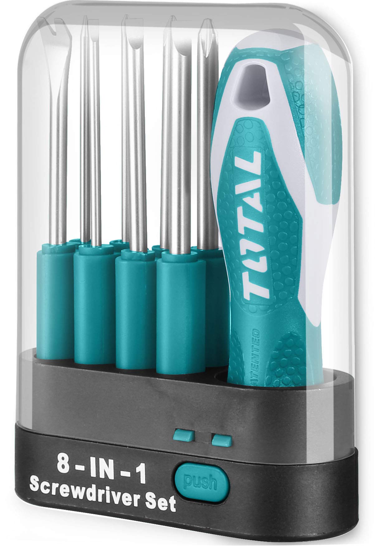 Total by INECO 9-Piece Screwdriver Set with Interchangeable Blades