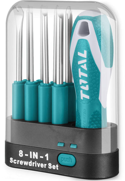 Total by INECO 9-Piece Screwdriver Set with Interchangeable Blades