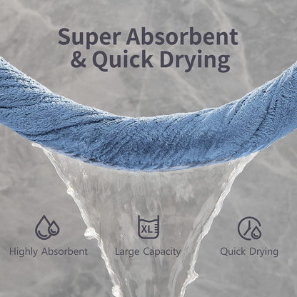 INtex HOME Bath Towel, Highly Absorbent & Soft 100% Cotton, Quick-Drying Hotel Quality Sheet, 1 Piece, 140W x 70L CM, Blue, For Adults Bathroom, Shower, Spa and Daily Use