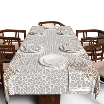 Ramadan's Unique Tablecloth & Napkins Set Satin