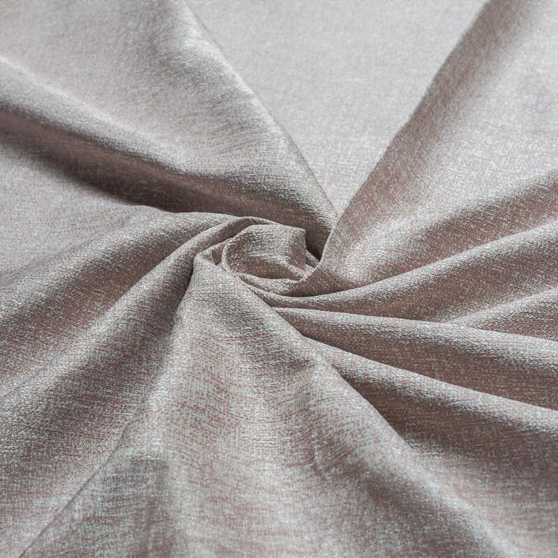 INtex CURTAINS HOUSE Natural Linen Semi-Sheer Window Drapes, Light-Filtering Privacy Curtains for Bedroom and Living Room, Steel Grommets, 2 Panels Cafe 130W x 265L