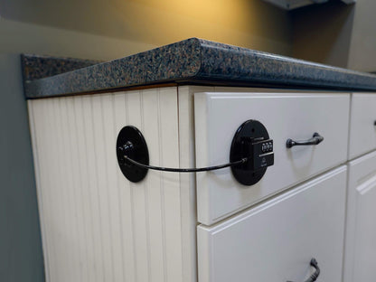 TOOLSGOLD Fridge Lock, Refrigerator Lock, mini fridge lock, File Cabinet Lock, Drawer Lock, Lock for Cabinet, Child Safety lock Refrigerator Door Lock combination, fridge door lock with combination