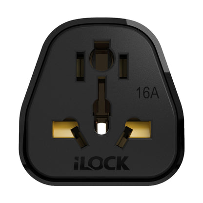 iLOCK Travel Plug adapter Converter - black