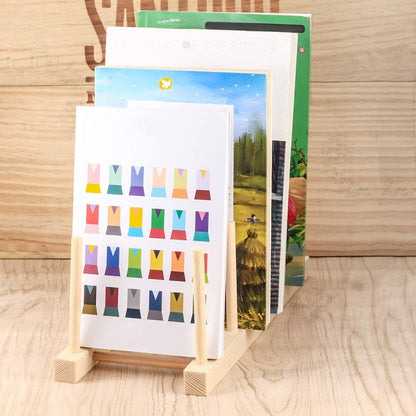 Plate Rack,Wooden Plate Stand 6 Slots Pot Lid Holder Wood Dish Racks Drainer Rack for Kitchen Cupboard Organizer Dish Plate Bowl Cup Book