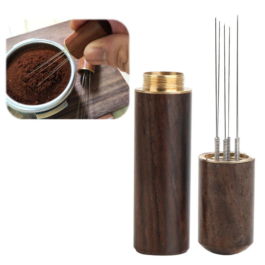 CAISYE WDT Tool - Espresso Coffee Stirrer - Optimized Dispenser Tool with 6 Thin Needles 0.4 mm - Ideal for Coffee and Espresso - Uniform Distribution and Pure Taste