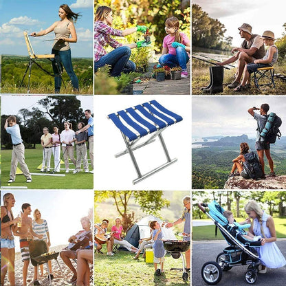 folding chair Camping Stool Chair Outdoor Folding Stool,Portable Camping Chair Lightweight Stool for Camping Fishing BBQ Garden Travel Hiking Picnic Beach 30 cm x 25 cm x 31 cm (1pc)