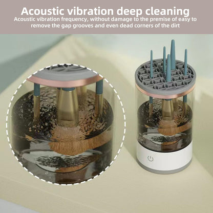 XQZMD Electric Makeup Brush Cleaning Machine, Automatic Cosmetic Brush Cleaner, Makeup Brush Cleaner for (A)