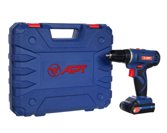 APT DW15310 Cordless Drill Driver 14.4V, 34N.m, High-Performance Electric Screwdriver with Rechargeable Lithium Battery for Drilling & Fastening