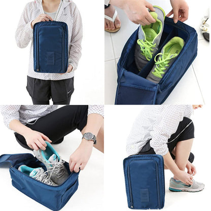 Forreen 6-Piece Travel Shoe Organiser - Portable, Dustproof & Waterproof Shoes Storage Bags with Handle