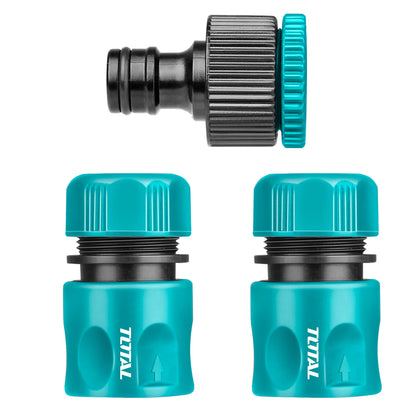 TOTAL Hose QUICK CONNECTORS SET 1/2 inch 3PCS THWS030301