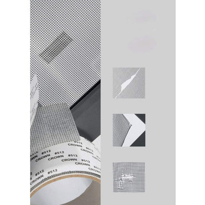 Window Screening Repair Sticker Anti-Insect Fly Bug Mosquito Screen Net Repair Patch Adhesive Screen Repair Tape Fiberglass Mesh Patch Fiberglass Repair Tape with Strong Adhesive for Window (2 Rolls)