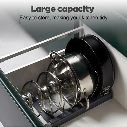 ZONJIE Kitchen Lid Holder, Pot Lid Holder, Pot Rack, Drawer, Cookware, Storage Rack, Dish Rack, Kitchen Cabinet, Pan Rack, Baking Mould, Kitchen, Cookware, Storage Room